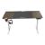 Birou Hayward 140 x 60 x 72 x 117 cm cu inaltime reglabila efect lemn nuanta inchisa [pro.tec] HausGarden Leisure