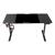 Birou Hayward 140 x 60 x 72 x 117 cm cu inaltime reglabila negru efect fibra carbon [pro.tec] HausGarden Leisure