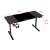 Birou Hayward 140 x 60 x 72 x 117 cm cu inaltime reglabila negru efect fibra carbon [pro.tec] HausGarden Leisure