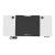 Birou Hayward 140 x 60 x 72 x 117 cm cu inaltime reglabila alb negru [pro.tec] HausGarden Leisure