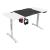 Birou Hayward 140 x 60 x 72 x 117 cm cu inaltime reglabila alb negru [pro.tec] HausGarden Leisure