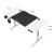 Birou Hayward 140 x 60 x 72 x 117 cm cu inaltime reglabila alb negru [pro.tec] HausGarden Leisure
