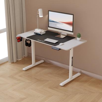 Birou Pomona 110 x 60 x 72-117 cm inaltime reglabila alb [pro.tec] HausGarden Leisure
