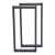 Set 2 buc picior masa Møldrup 56x27cm otel negru mat [en.casa] HausGarden Leisure