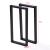 Set 2 buc picior masa Møldrup 56x27cm otel negru mat [en.casa] HausGarden Leisure