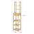 Raft Siilinjarvi bambus natur cu 6 polite si 1 sertar [en.casa] HausGarden Leisure