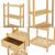Raft Siilinjarvi bambus natur cu 6 polite si 1 sertar [en.casa] HausGarden Leisure