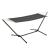 Hamac cu suport Valeta DG negru/gri inchis 120 Kg [en.casa] HausGarden Leisure