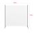 Paravan Tarazona B 176 x 175 cm alb [en.casa] HausGarden Leisure
