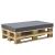 Husa pentru perna interior exterior 120 x 80 x 10 cm gri inchis [neu.haus] HausGarden Leisure