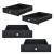 [en.casa]® Set 4 bucati sertare pentru mobilier paleti, negru HausGarden Leisure
