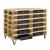 [en.casa]® Sertar pentru mobilier paleti - depozitare practica pentru mobilier unic  - 9,5x37,5x44,5cm - cu sine - negru HausGarden Leisure