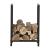 Suport lemne de foc Torsas 40 x 30 x 50 cm otel negru [en.casa] HausGarden Leisure