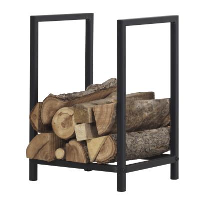 Suport lemne de foc Torsas 40 x 30 x 50 cm otel negru [en.casa] HausGarden Leisure
