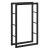 Suport lemne de foc Taby 60 x 25 x 100 cm otel negru [en.casa] HausGarden Leisure