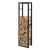 Suport lemne de foc Taby 40 x 25 x 150 cm otel negru [en.casa] HausGarden Leisure