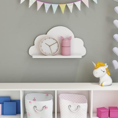 Wandregal Skanderborg 25x45x10cm Wolkenform [en.casa] HausGarden Leisure