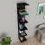 Raft de perete Surahammar negru marmorat [en.casa] HausGarden Leisure