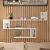 Raft de perete Kitee 71,5x120x14,5cm pal alb [en.casa] HausGarden Leisure