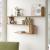 Raft de perete Kitee 71,5x120x14,5cm pal stejar rustic [en.casa] HausGarden Leisure