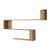 Raft de perete Kitee 71,5x120x14,5cm pal stejar rustic [en.casa] HausGarden Leisure