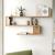 Raft de perete Kitee 71,5x120x14,5cm pal stejar rustic [en.casa] HausGarden Leisure