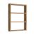 Raft Lappajarvi 60x43x9cm pal cu 3 polite depozitare stejar rustic [en.casa] HausGarden Leisure