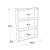 Raft Lappajarvi 60x43x9cm pal cu 3 polite depozitare stejar rustic [en.casa] HausGarden Leisure