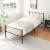 Pat metalic Viena cu saltea 90 x 200 cm negru [en.casa] HausGarden Leisure