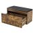 Banca cu sertar pentru pantofi Degerfors ES 80 x 39 x 45 cm PAL STEJAR INCHIS/negru [en.casa] HausGarden Leisure