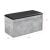 Banca cu sertar pentru pantofi Degerfors BS 80 x 39 x 45 cm PAL gri beton/negru [en.casa] HausGarden Leisure