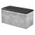 Banca cu sertar pentru pantofi Degerfors BS 80 x 39 x 45 cm PAL gri beton/negru [en.casa] HausGarden Leisure