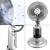 Ventilator cu Pulverizare Vapori de Apa si Umidificare, Argintiu, Putere 75W, Diametru 40cm, 3 Viteze