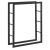 Suport lemne de foc Taby 80 x 25 x 100 cm otel negru [en.casa] HausGarden Leisure
