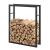 Suport lemne de foc Taby 80 x 25 x 100 cm otel negru [en.casa] HausGarden Leisure