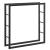 Suport lemne de foc Taby 100 x 25 x 100 cm otel negru [en.casa] HausGarden Leisure