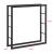 Suport lemne de foc Taby 100 x 25 x 100 cm otel negru [en.casa] HausGarden Leisure