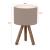 Lampa de masa Preston 33 cm 1 x E27 max 20W lemn textil [lux.pro] HausGarden Leisure