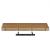 [en.casa]®  Raft de perete cu suport pentru chei AAWN-7306, 80 x 23,5 x 5 cm, placa MDF, invelita in folie PVC, culoarea lemnului de nuc HausGarden Leisure