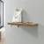[en.casa]®  Raft de perete cu suport pentru chei AAWN-7306, 80 x 23,5 x 5 cm, placa MDF, invelita in folie PVC, culoarea lemnului de nuc HausGarden Leisure