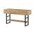 Masa consola  Lappeenranta pal metal stejar rustic negru [en.casa] HausGarden Leisure