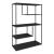 Raft carti de sine statator Sievi 126x85x35cm otel negru mat [en.casa] HausGarden Leisure