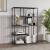 Raft carti de sine statator Sievi 126x85x35cm otel negru mat [en.casa] HausGarden Leisure