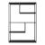 Raft carti de sine statator Sievi 126x85x35cm otel negru mat [en.casa] HausGarden Leisure