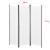 Paravan Huesca B, 171 x 150 cm, otel/poliester, alb, pliabil [en.casa] HausGarden Leisure