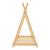 Pat copii, en.casa, Vimpeli, 200 x 90 cm, bambus, natur, 200 kg, forma cort tipi HausGarden Leisure