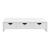 Suport monitor, en.casa, Ruovesi, 12 x 51 x 25 cm, pal, alb cu 3 sertare HausGarden Leisure