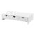 Suport monitor, en.casa, Ruovesi, 12 x 51 x 25 cm, pal, alb cu 3 sertare HausGarden Leisure