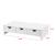 Suport monitor, en.casa, Ruovesi, 12 x 51 x 25 cm, pal, alb cu 3 sertare HausGarden Leisure