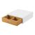 Organizator birou, en.casa, Vierema, 9 x 30 x 31 cm, pal, alb, efect bambus, cu 1 sertar, 10 kg HausGarden Leisure
